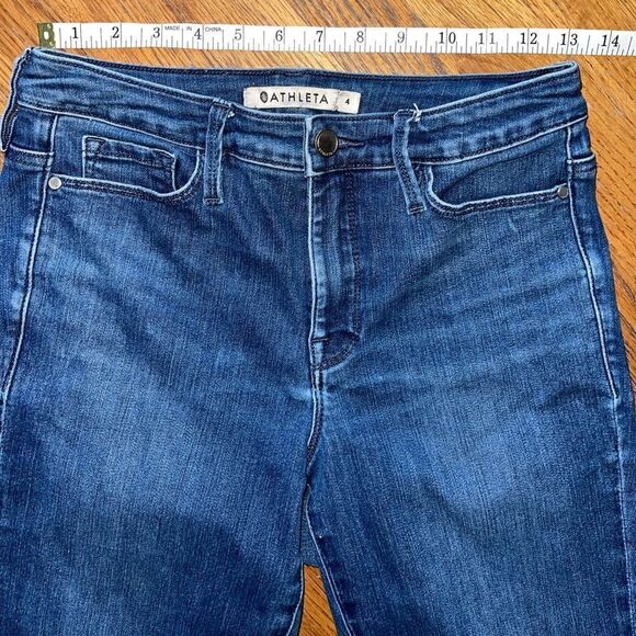 Athleta Sculptek Skinny Dark Wash Jean Size 4 - Picture 8 of 15